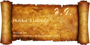 Hutka Ildikó névjegykártya